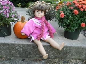 Finger Knitting for your American Girl Doll