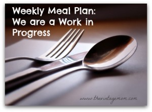 Weekly Meal Plan – April 8th