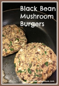 Black Bean Mushroom Burgers {A Vegan Treat}