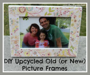 DIY Upcycled Picture Frames