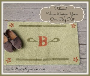 Vecco Design Your Own Rug {Tutorial}