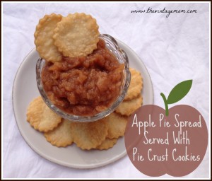 Apple Pie Spread Served With Pie Crust Cookies {Recipe}