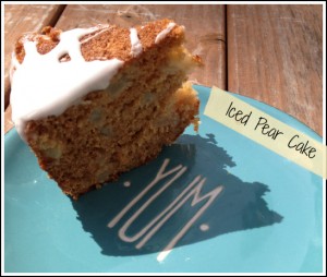 Iced Pear Cake {Recipe}