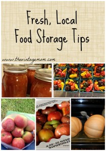 Hanging On To Summer and Jumping Into Fall: Fresh Local Food Storage Tips