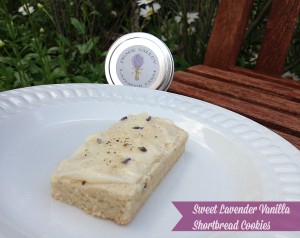 Sweet Lavender Vanilla Shortbread Cookies