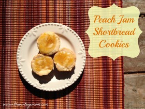 Peach Jam Shortbread Cookies {Recipe}