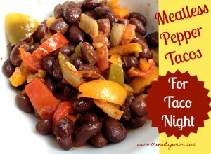 Meatless Pepper Tacos and a #FarmFare Giveaway