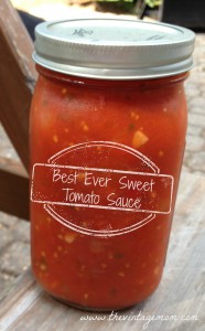 Sweet Tomato Sauce – Naturally Sweet With Just 5 Main Ingredients {Recipe}