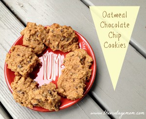 Nutrient Dense Oatmeal Chocolate Chip Cookies {Recipe}